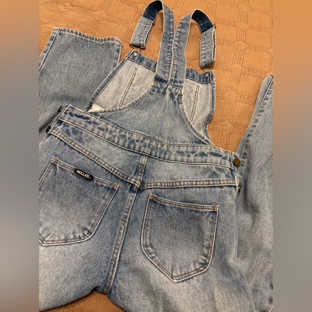 ROLLA’S - Denim Straight Leg Overalls - Picture 2 of 9